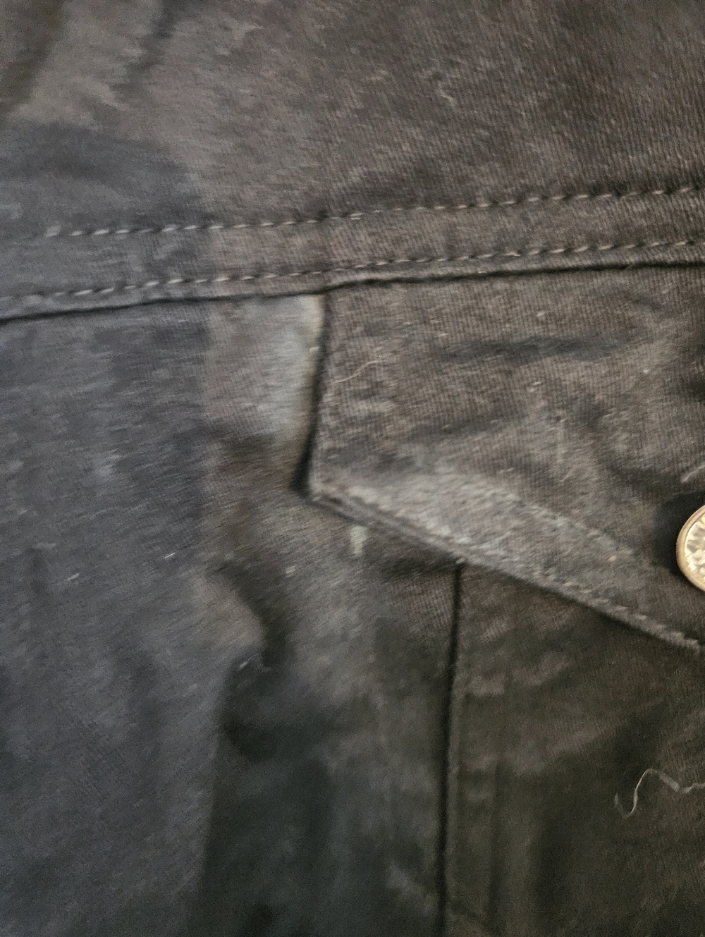 Christine Alexander Black Embellished Jean Jacket with Silver Accents - Picture 2 of 11